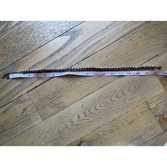 VTG Sterling Plated Oxidized Pearls Beaded Necklace 16”-18” Southwestern Napier - Picture 8 of 9